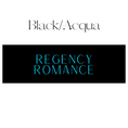 Load image into Gallery viewer, Regency Romance Shelf Mark™ in Black & Acqua by FireDrake Artistry®

