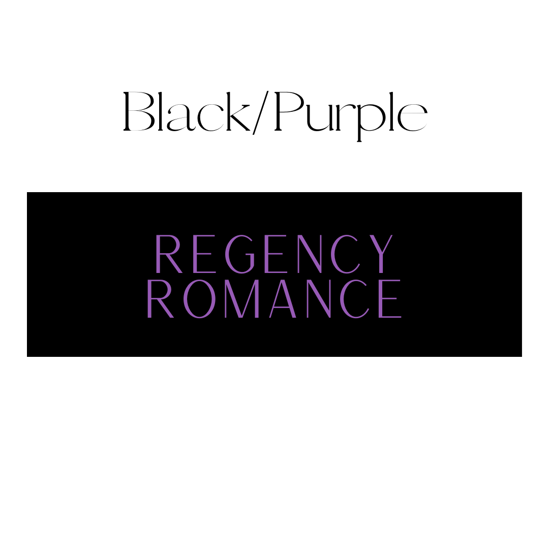 Regency Romance Shelf Mark™ in Black & Purple by FireDrake Artistry®