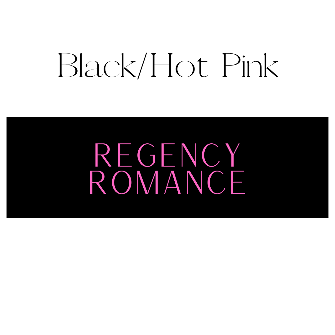 Regency Romance Shelf Mark™ in Black & Hot Pink by FireDrake Artistry®