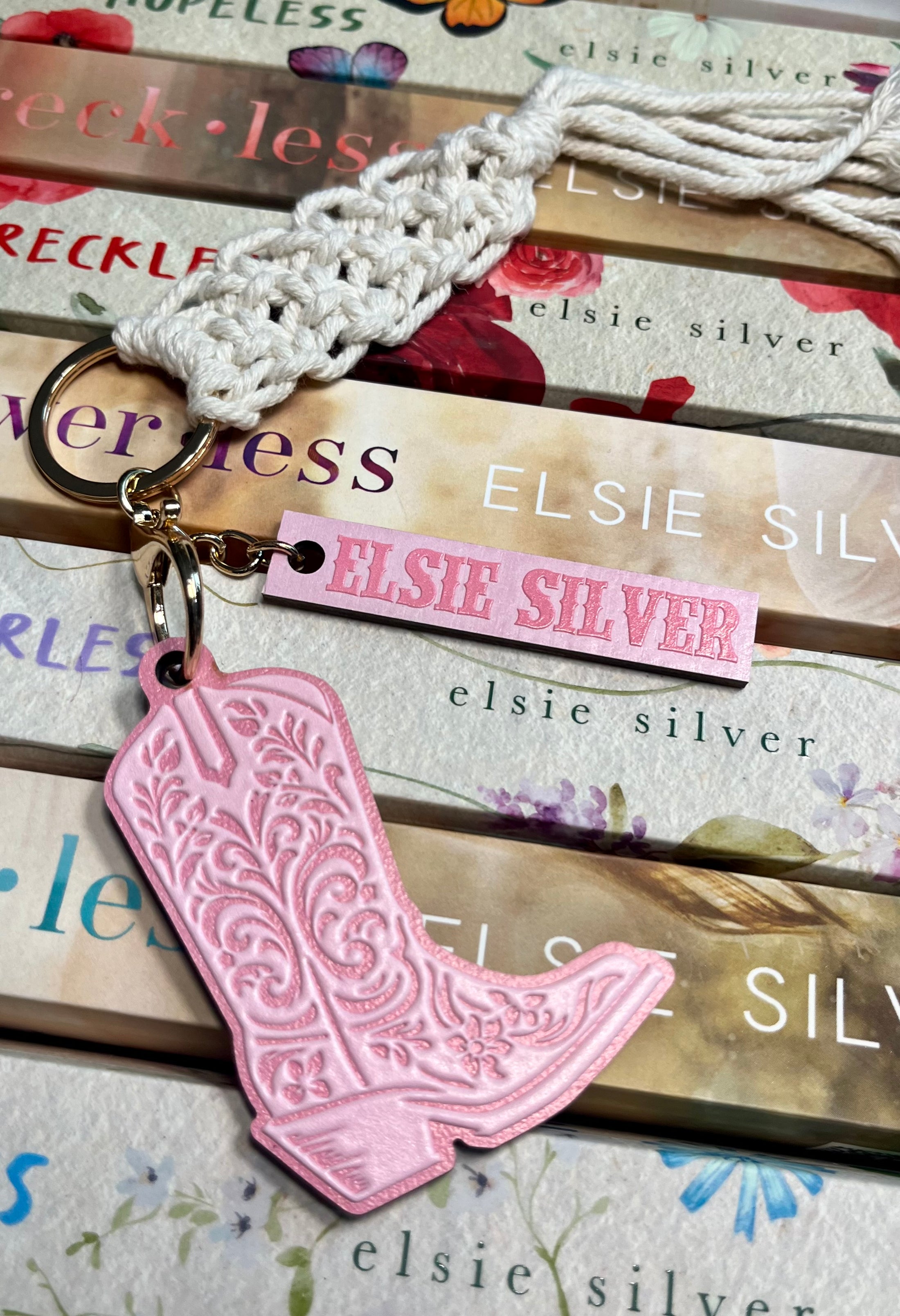 Officially Licensed Elsie Silver Cowboy Boot Keychain by FireDrake Artistry®