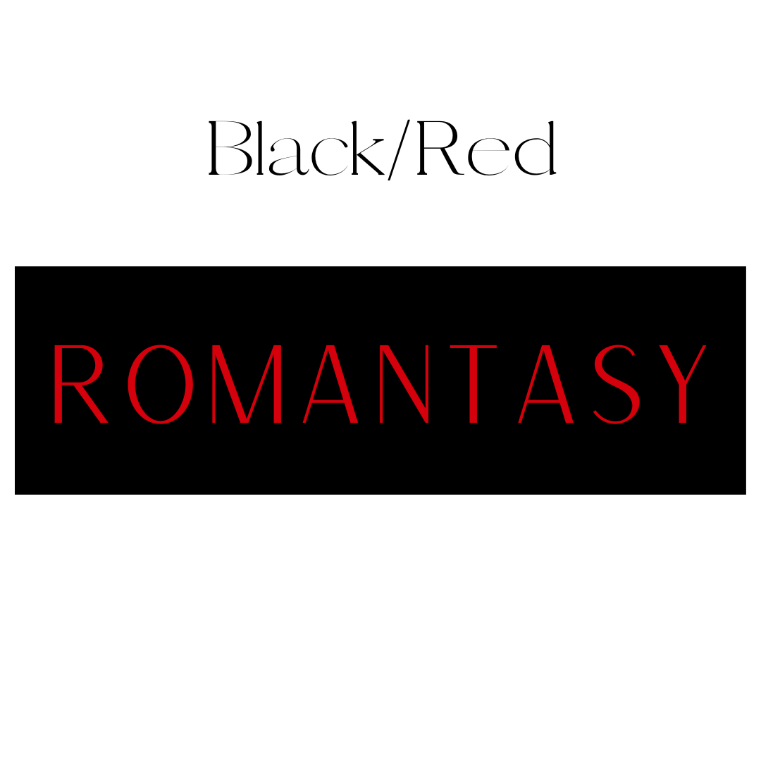 Vertical Black & Red Romantasy Shelf Mark™ by FireDrake Artistry®