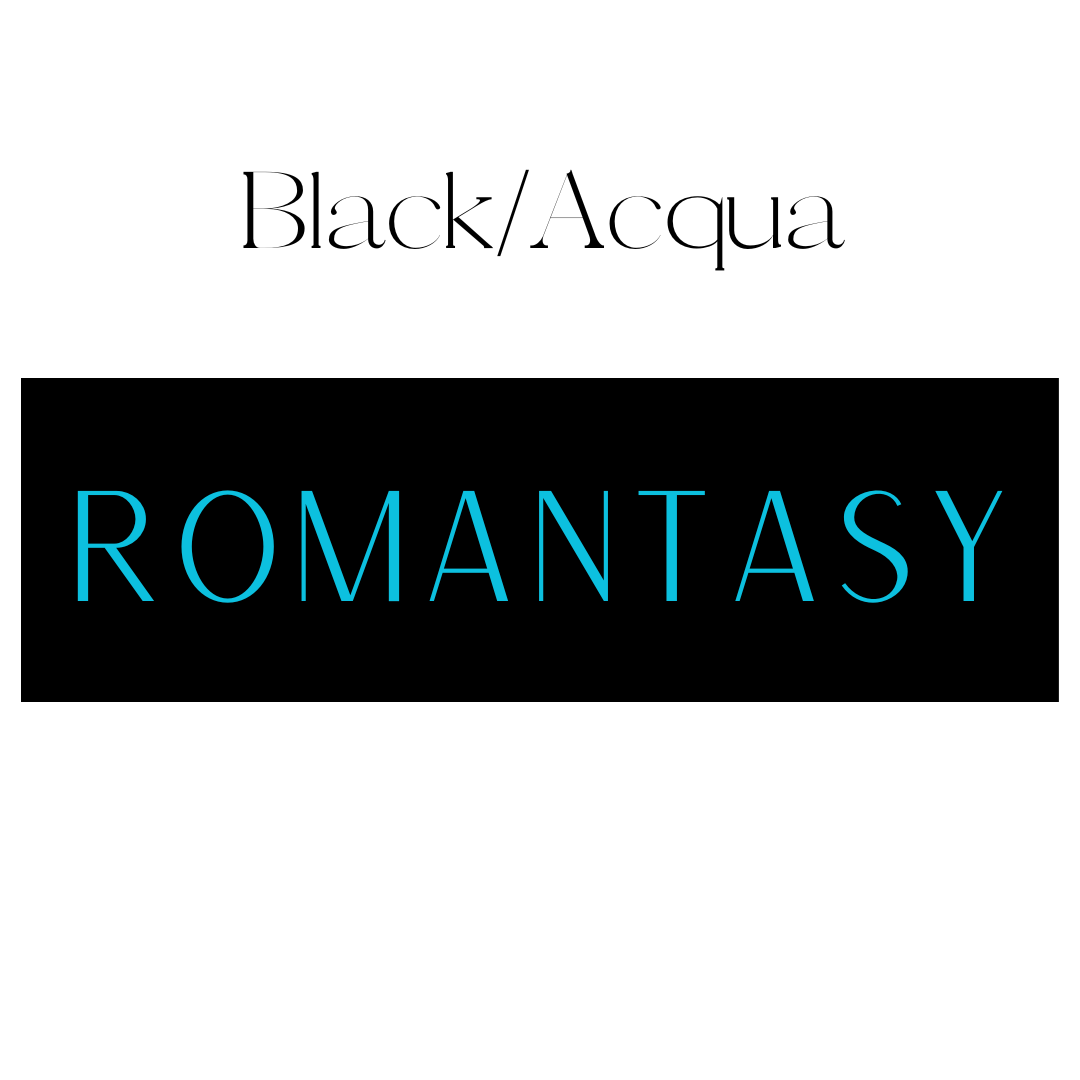 Romantasy Shelf Mark™ in Black & Acqua by FireDrake Artistry®
