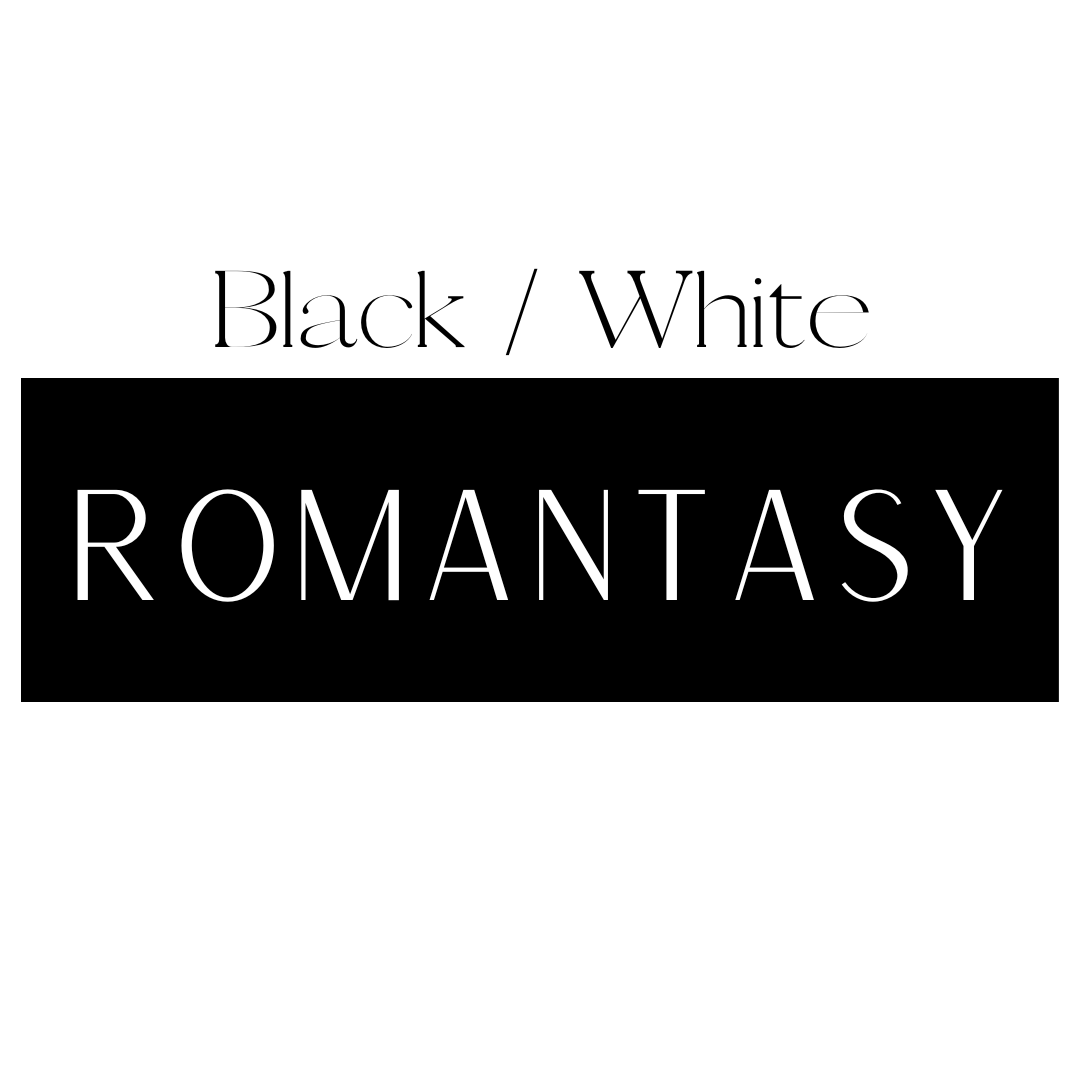 Vertical Black & White Romantasy Shelf Mark™ by FireDrake Artistry®