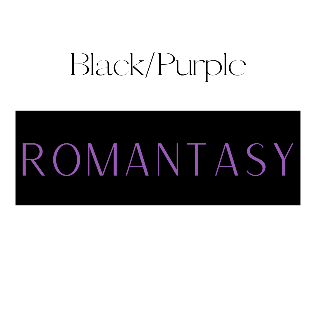 Vertical Black & Purple Romantasy Shelf Mark™ by FireDrake Artistry®