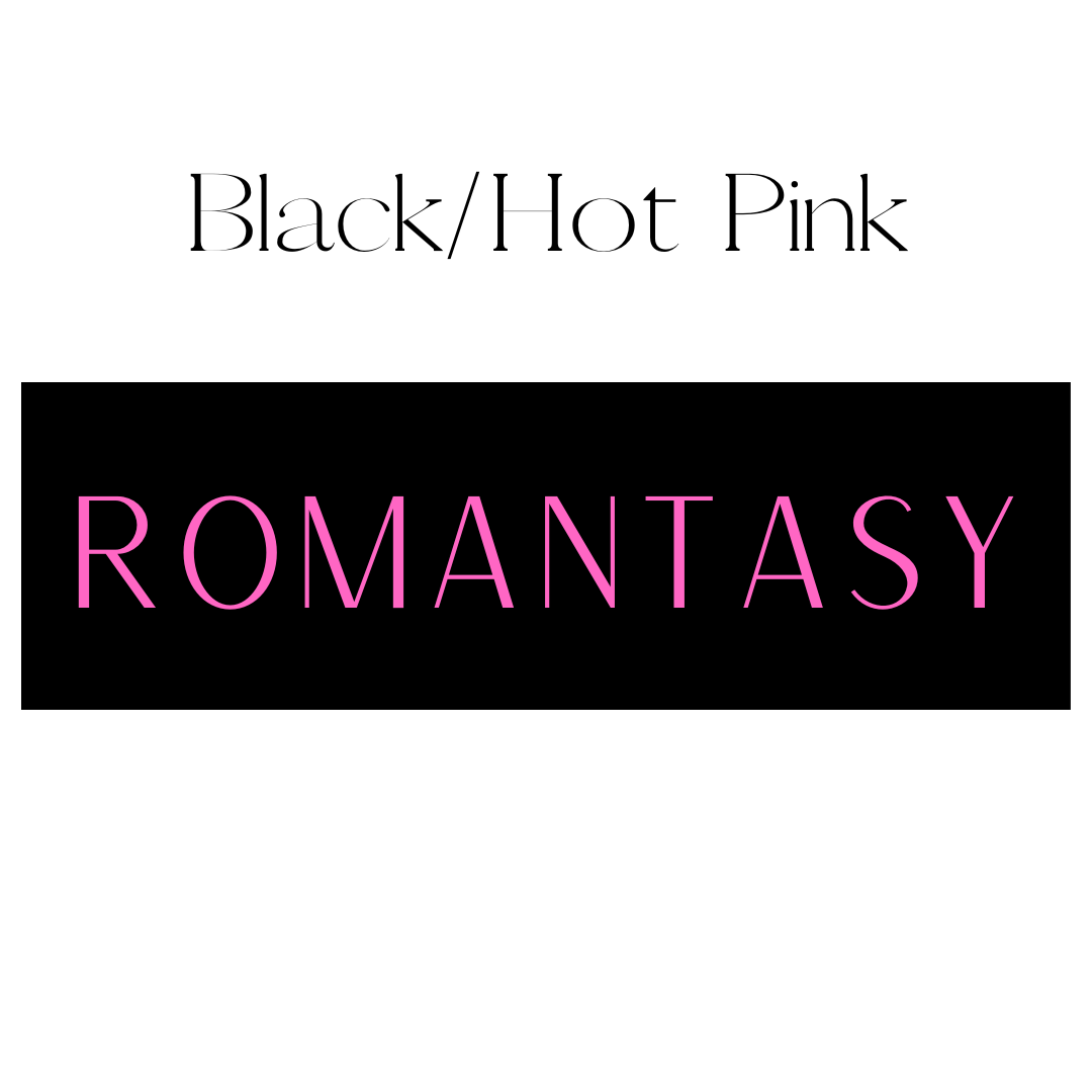 Vertical Black & Hot Pink Romantasy Shelf Mark™ by FireDrake Artistry®