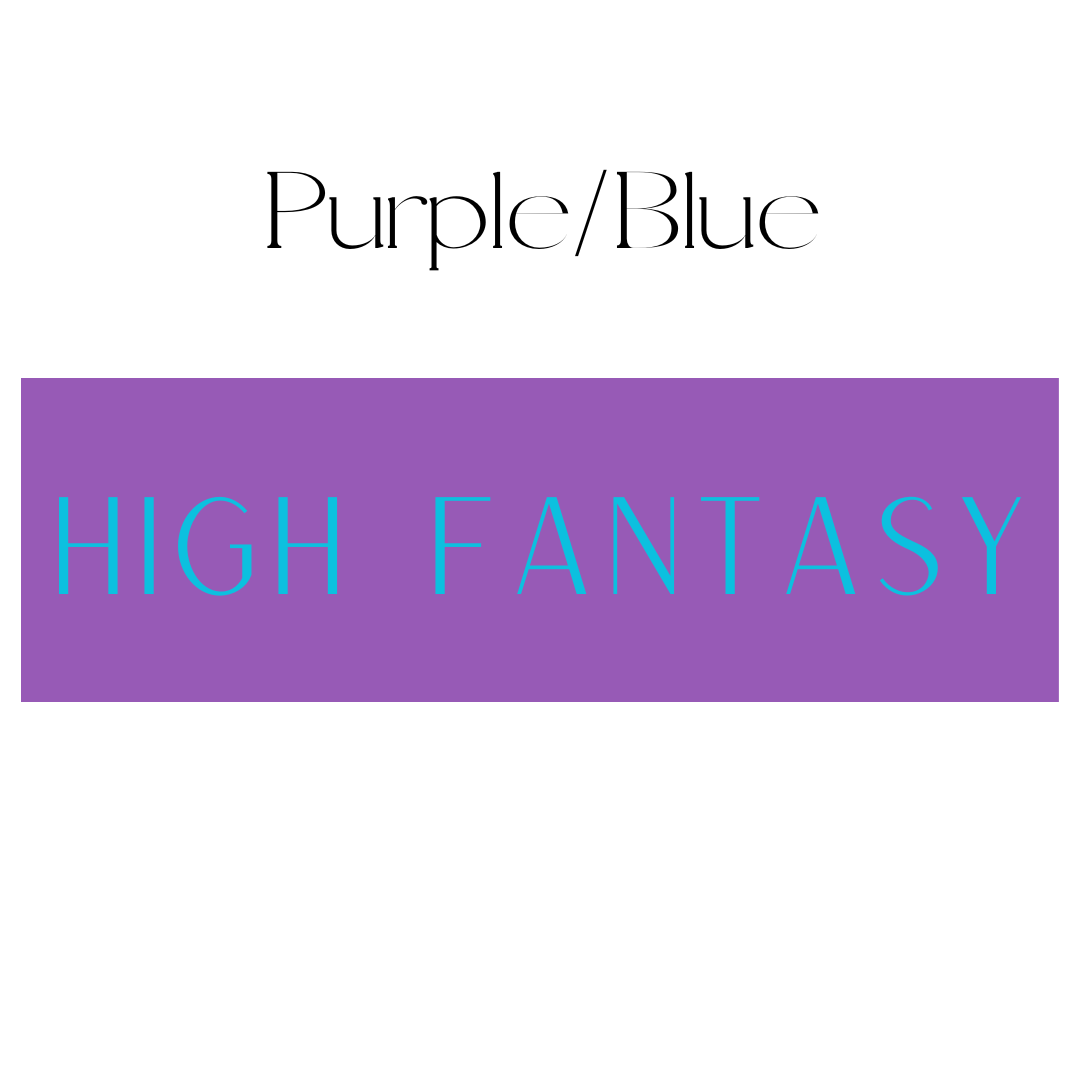 Vertical Purple & Blue High Fantasy Shelf Mark™ by FireDrake Artistry®