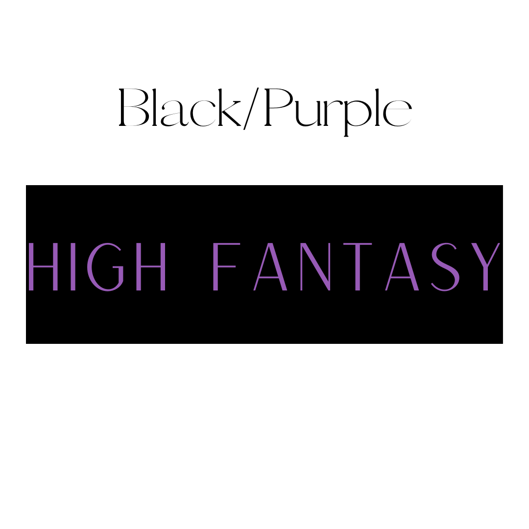High Fantasy Shelf Mark™ in Black & Purple by FireDrake Artistry®