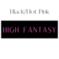 Load image into Gallery viewer, Vertical Black & Hot Pink High Fantasy Shelf Mark™ by FireDrake Artistry®
