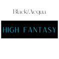 Load image into Gallery viewer, High Fantasy Shelf Mark™ in Black & Acqua by FireDrake Artistry®
