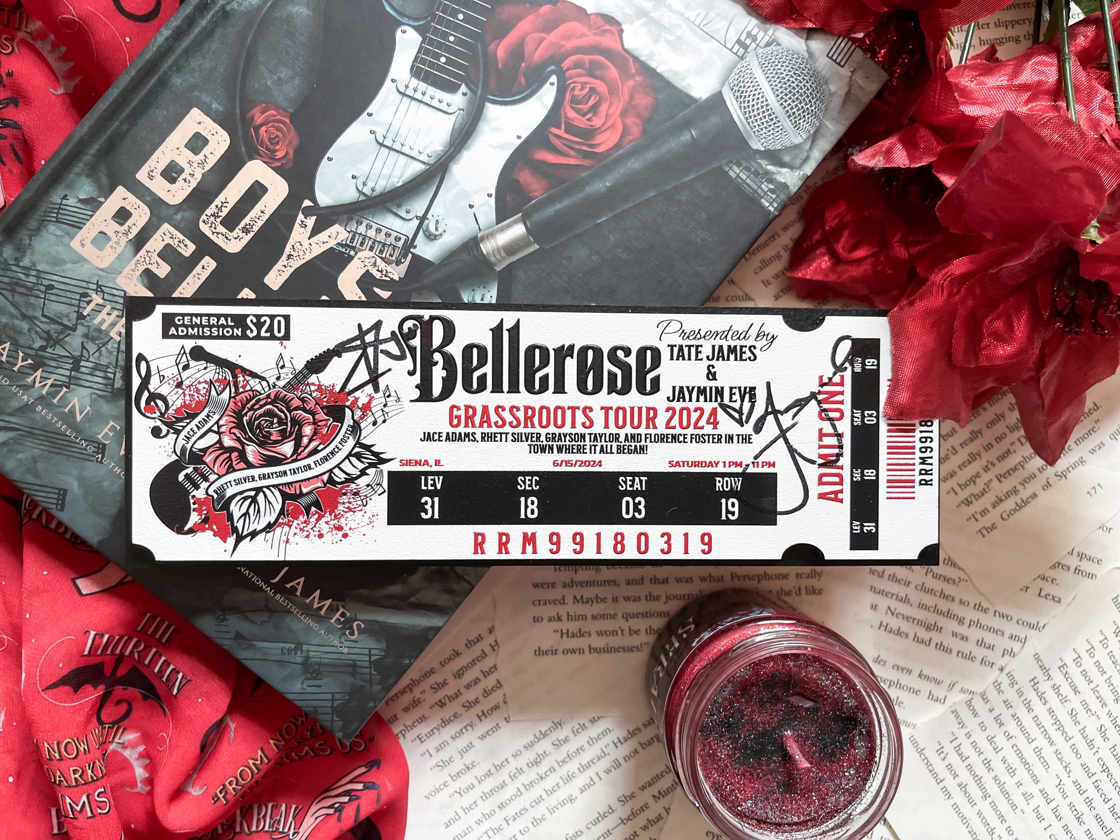 Boys of Bellerose Concert Ticket created by FireDrake Artistry®