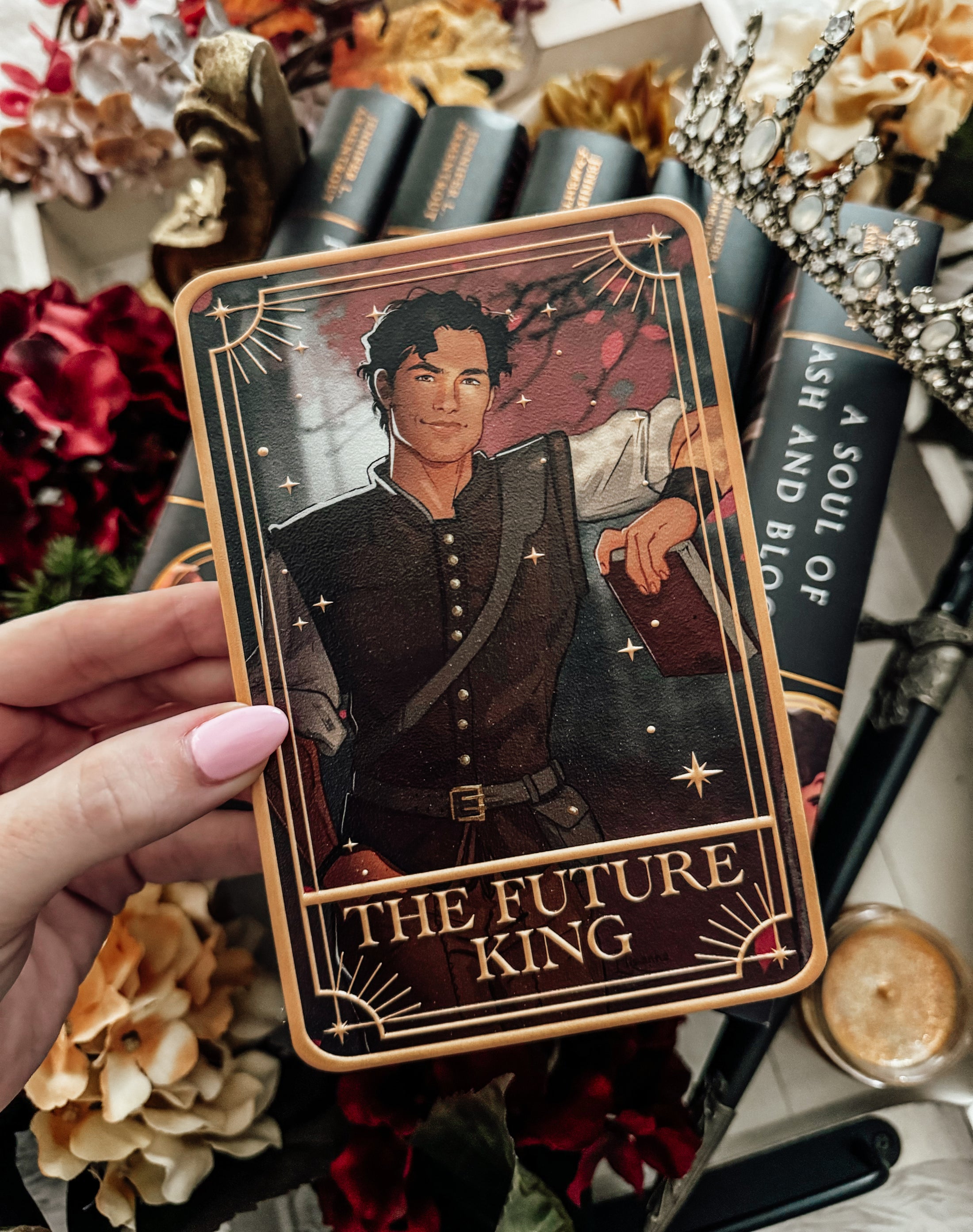 “The Future King" Casteel Tarot Card Shelf Sign - Officially Licensed From Blood and Ash