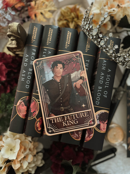 “The Future King" Casteel Tarot Card Shelf Sign - Officially Licensed From Blood and Ash