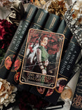 Load image into Gallery viewer, “The Second Daughter" Poppy Tarot Card Shelf Sign - Officially Licensed From Blood & Ash
