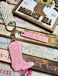 Load image into Gallery viewer, Officially Licensed Elsie Silver Cowboy Boot Keychain by FireDrake Artistry®
