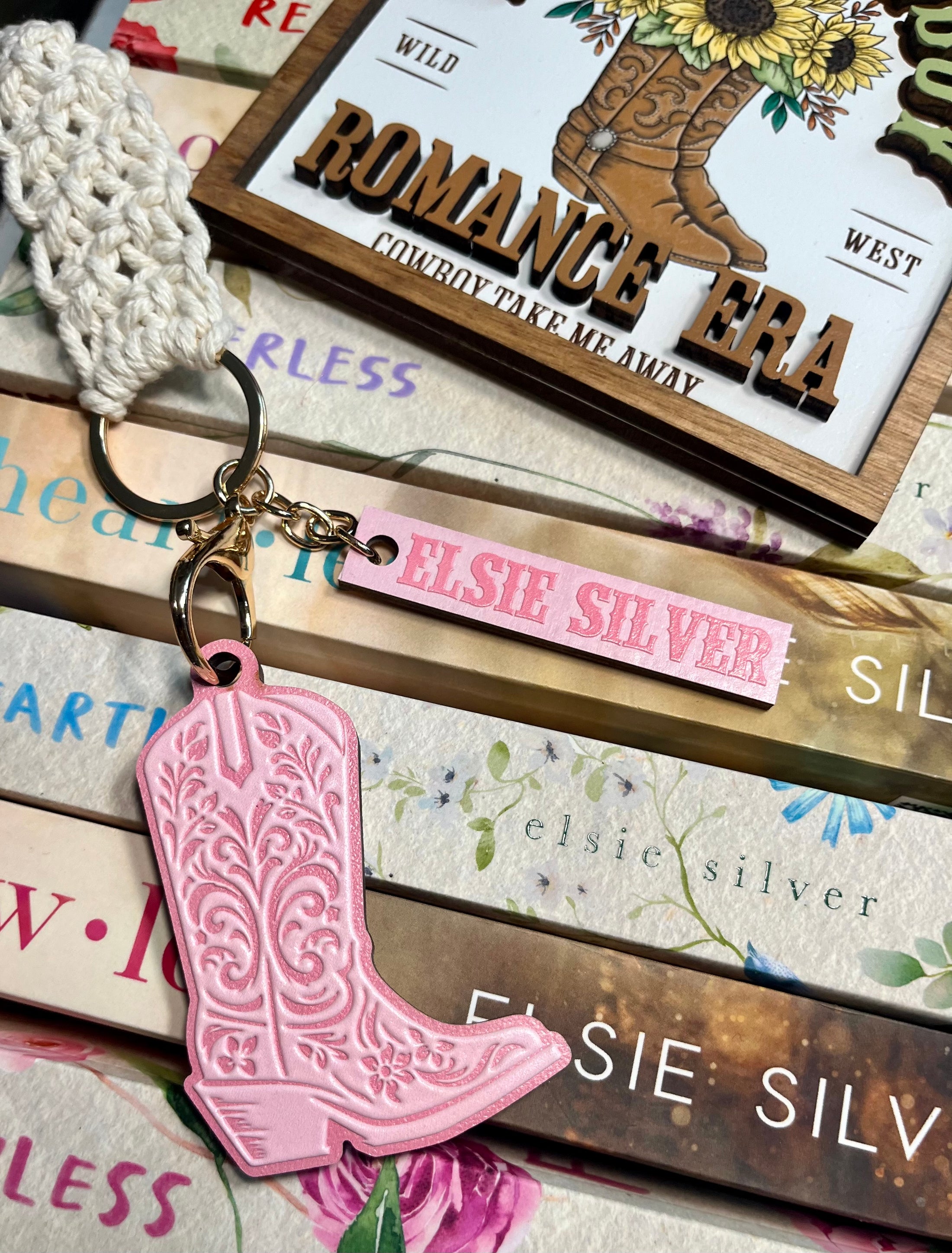 Officially Licensed Elsie Silver Cowboy Boot Keychain by FireDrake Artistry®