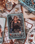 Load image into Gallery viewer, “The Shield Maiden" Tarot Card Shelf Sign - Officially Licensed Danielle Jensen
