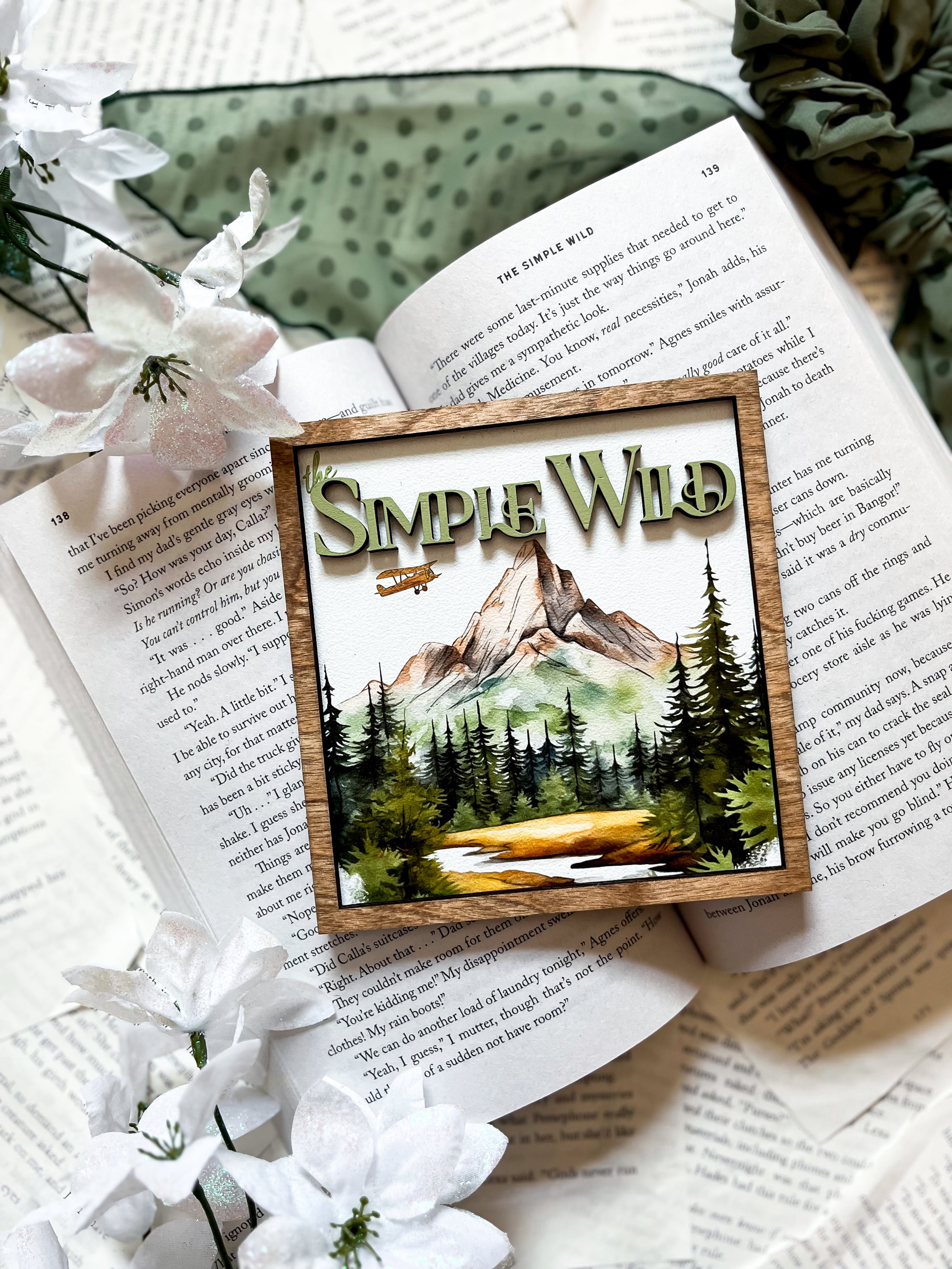 Officially Licensed K.A. Tucker "The Simple Wild Shelf Sign" created by FireDrake Artistry®