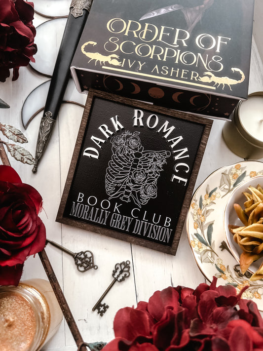 Dark Romance Book Club Sign