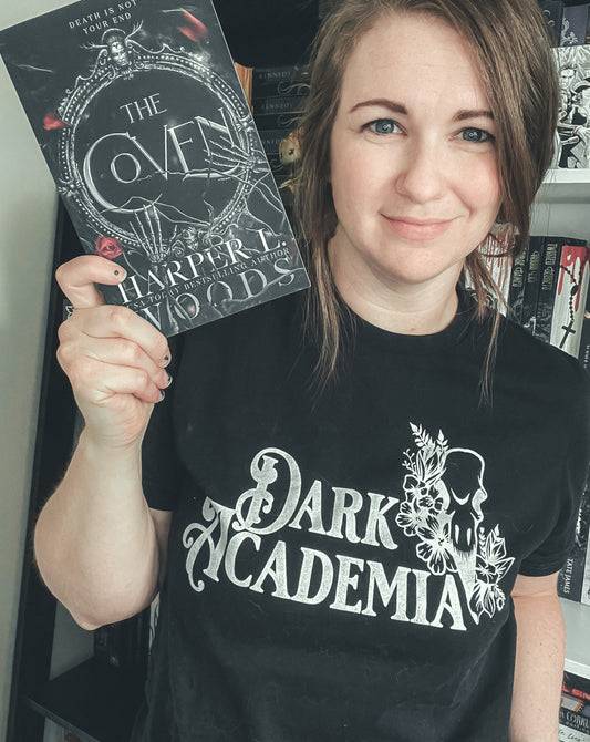 Dark Academia Unisex t-shirt - White Design for FireDrake Artistry