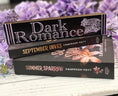 Load image into Gallery viewer, Vertical Black & Purple Dark Romance Shelf Mark™ by FireDrake Artistry®
