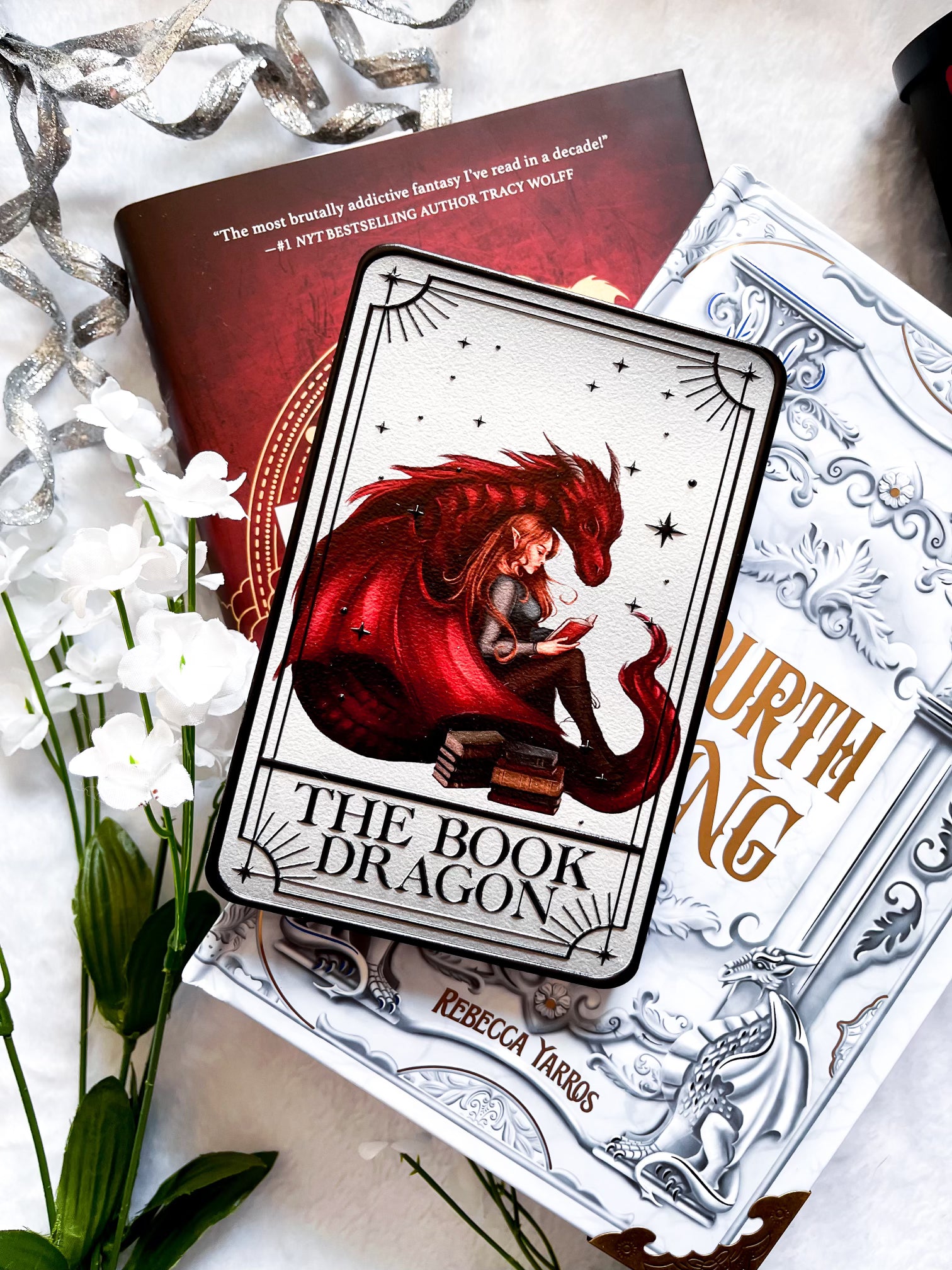 The Book Dragon tarot card FireDrake Artistry 2023