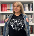 Load image into Gallery viewer, Boo Books Unisex t-shirt - White Design for FireDrake Artistry
