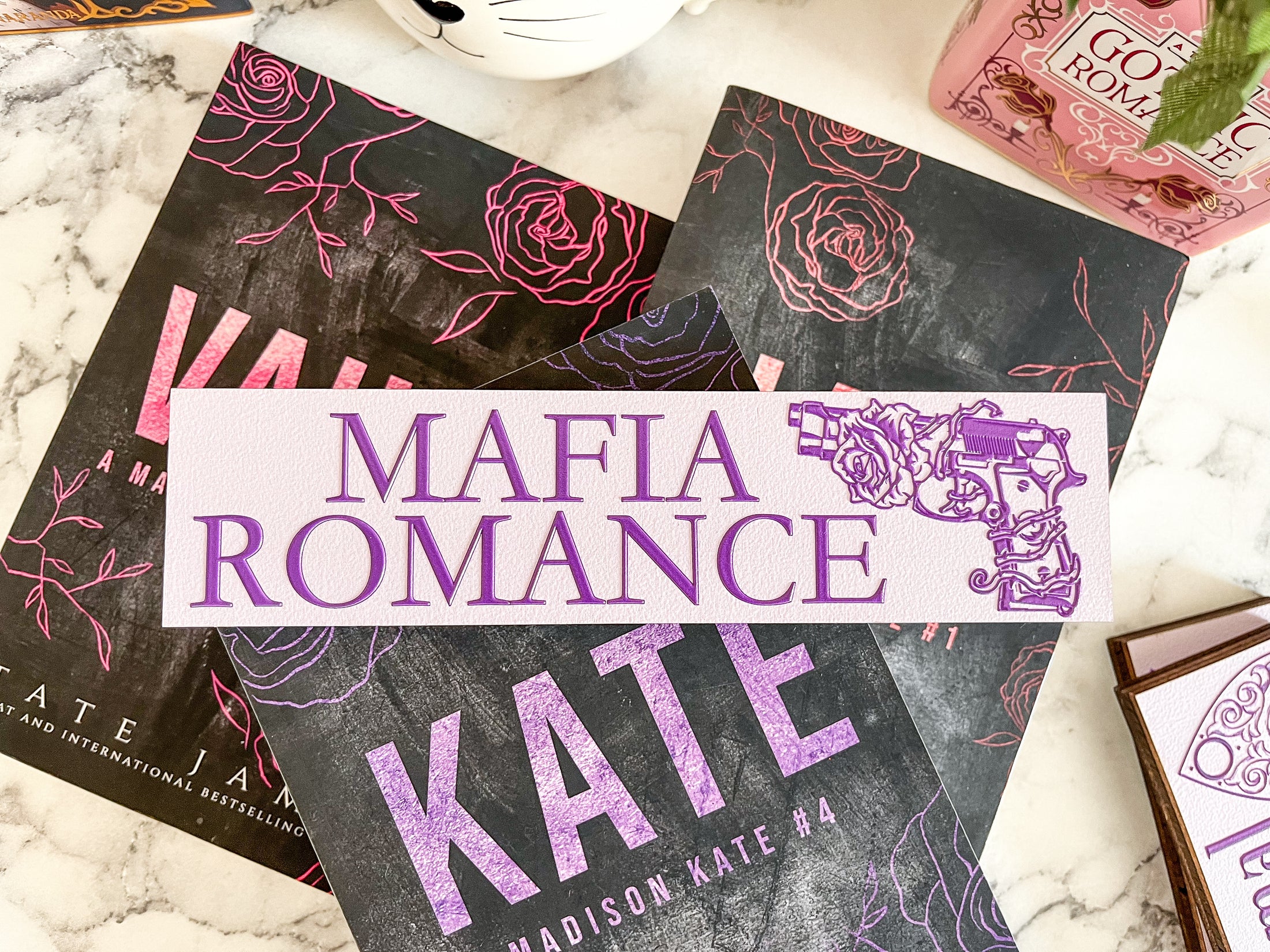 Mafia Romance Shelf Mark™ in Light Purple & Dark Purple by FireDrake Artistry®