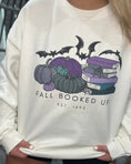 Load image into Gallery viewer, Fall Booked Up Unisex Sweatshirt - Purple Books
