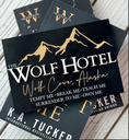 Load image into Gallery viewer, Wolf Hotel Sign - Officially Licensed K.A. Tucker Collection - FireDrake Artistry®
