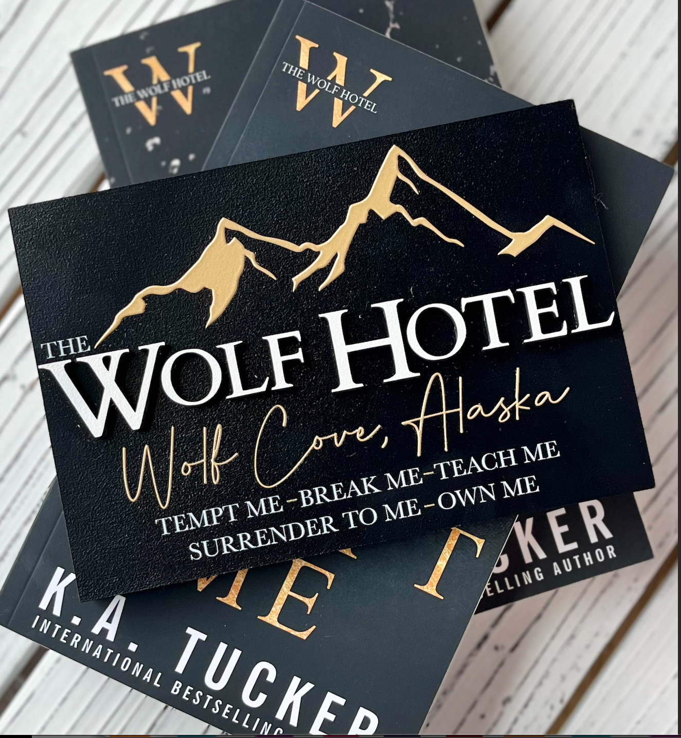 Wolf Hotel Sign - Officially Licensed K.A. Tucker Collection - FireDrake Artistry®