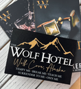 Load image into Gallery viewer, Wolf Hotel Sign - Officially Licensed K.A. Tucker Collection - FireDrake Artistry®
