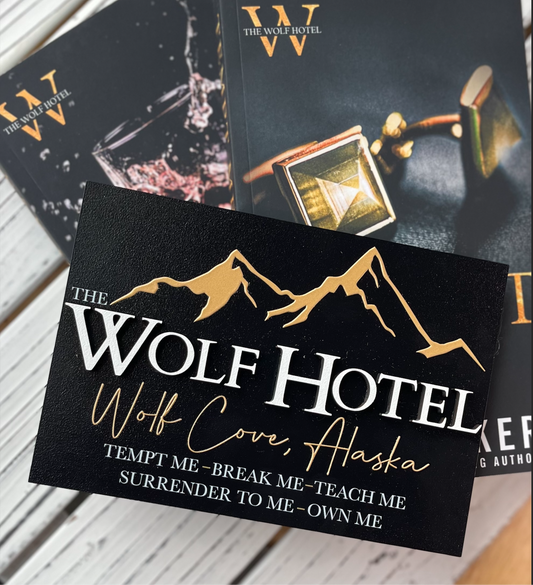 Wolf Hotel Sign - Officially Licensed K.A. Tucker Collection - FireDrake Artistry®