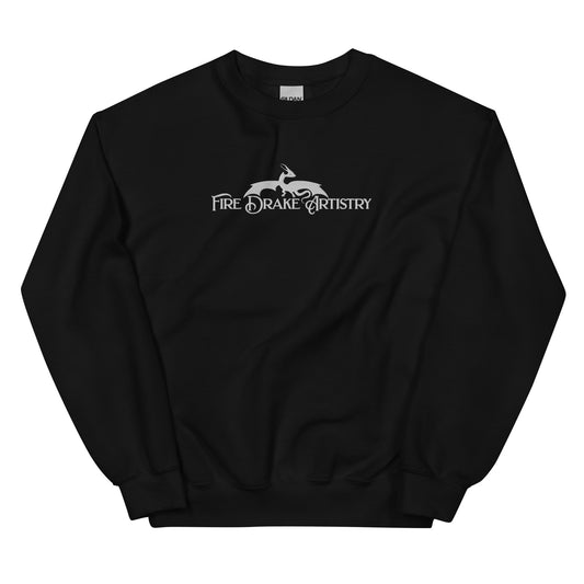 FireDrake Artistry™ Logo Embroiderd CrewUnisex Sweatshirt