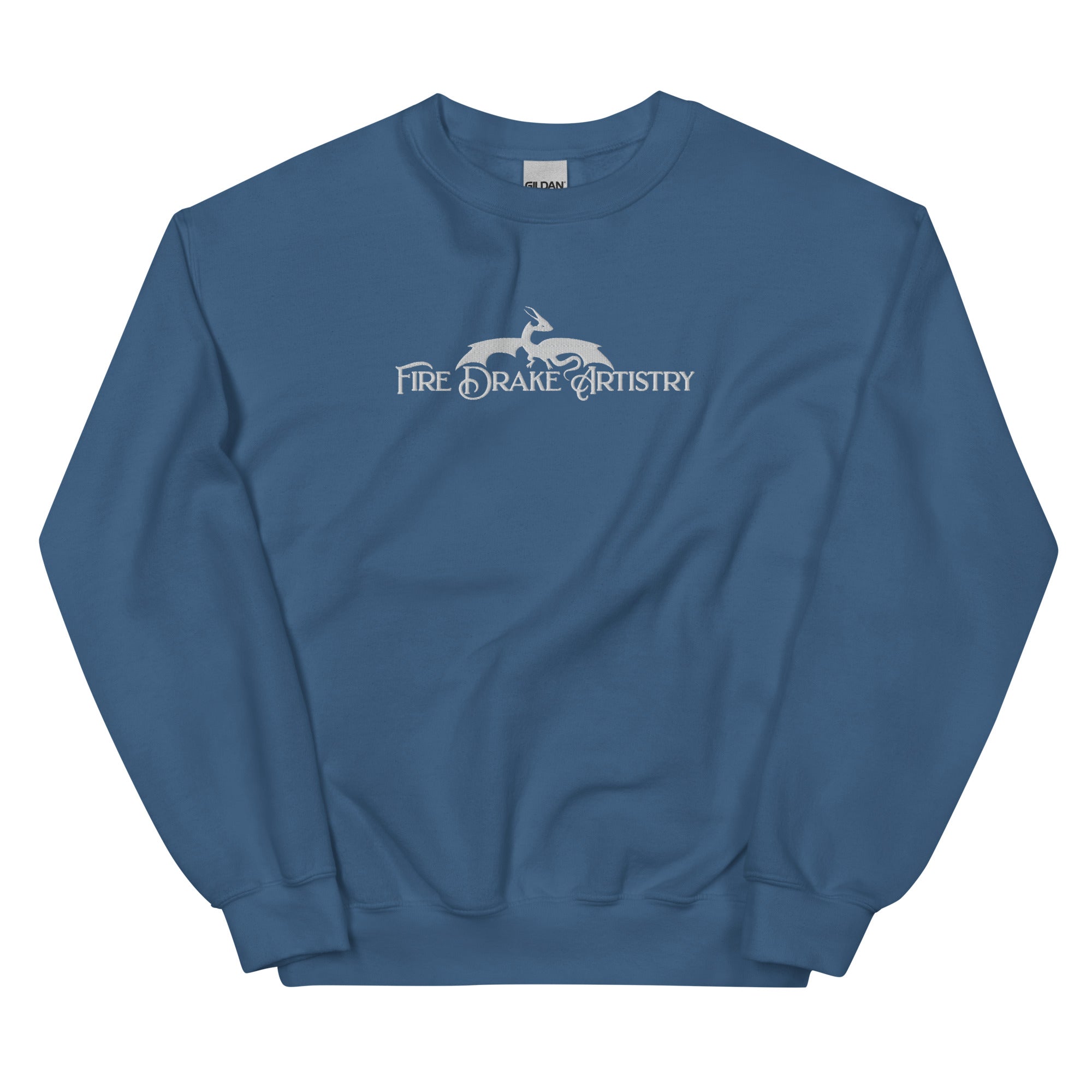 FireDrake Artistry™ Logo Embroiderd CrewUnisex Sweatshirt