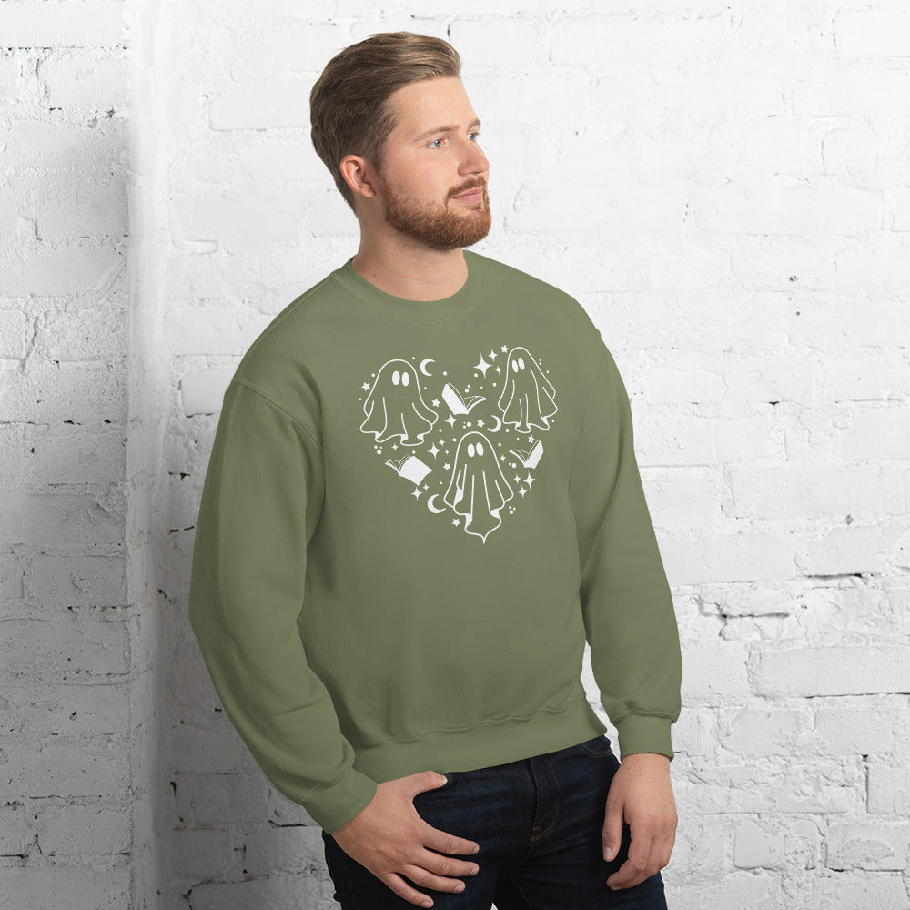 Boo Books Unisex Sweatshirt - White Design