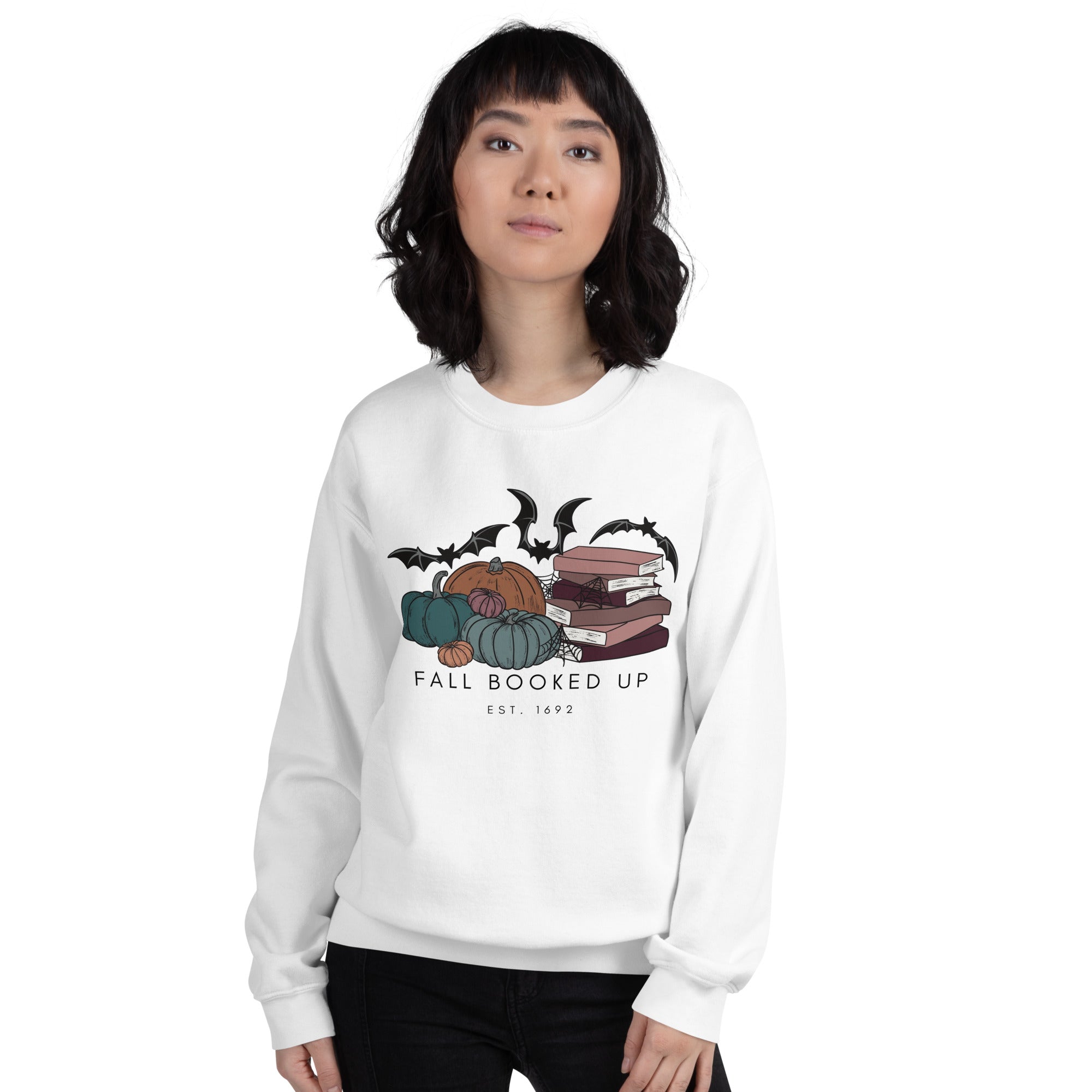 Fall Booked Up Unisex Sweatshirt - Multicolor Books