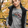 Load image into Gallery viewer, Fall Booked Up Unisex Long Sleeve Tee - Multicolor Books for FireDrake Artistry
