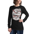 Load image into Gallery viewer, Cliterature is Literature Dark Bookstack Unisex Long Sleeve Tee for FireDrake Artistry 
