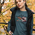 Load image into Gallery viewer, Fall Booked Up Unisex Long Sleeve Tee - Multicolor Books for FireDrake Artistry
