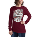 Load image into Gallery viewer, Cliterature is Literature Dark Bookstack Unisex Long Sleeve Tee for FireDrake Artistry 
