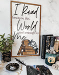 Load image into Gallery viewer, "I Read" Home Decor Sign by Fire Drake Artistry® 
