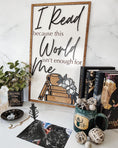 Load image into Gallery viewer, "I Read" Home Decor Sign by Fire Drake Artistry® 
