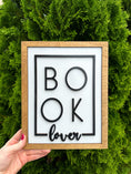 Load image into Gallery viewer, Book Lover Shelf Sign - firedrakeartistry
