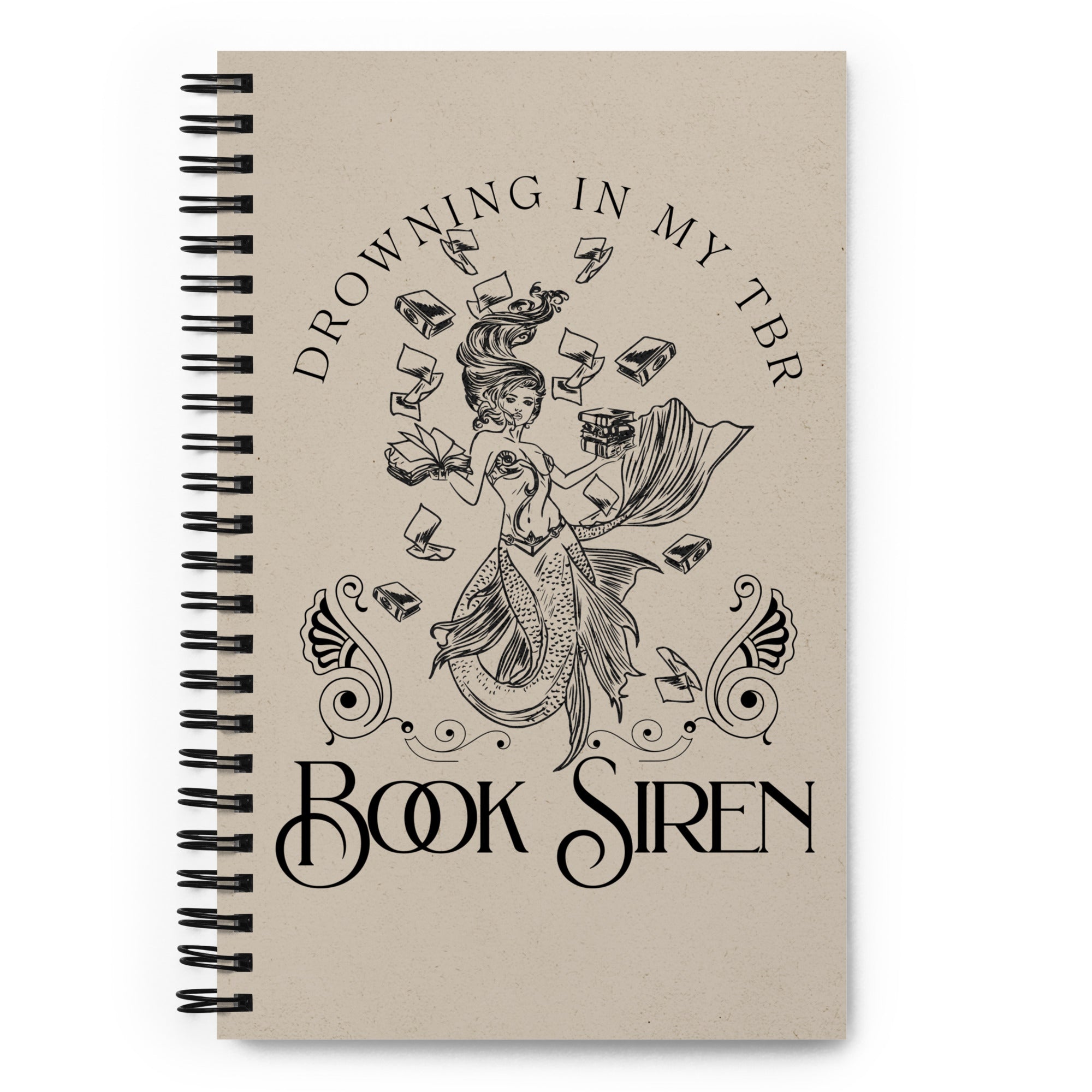 Book Siren Spiral Notebook (Map)™ for FireDrake Artistry